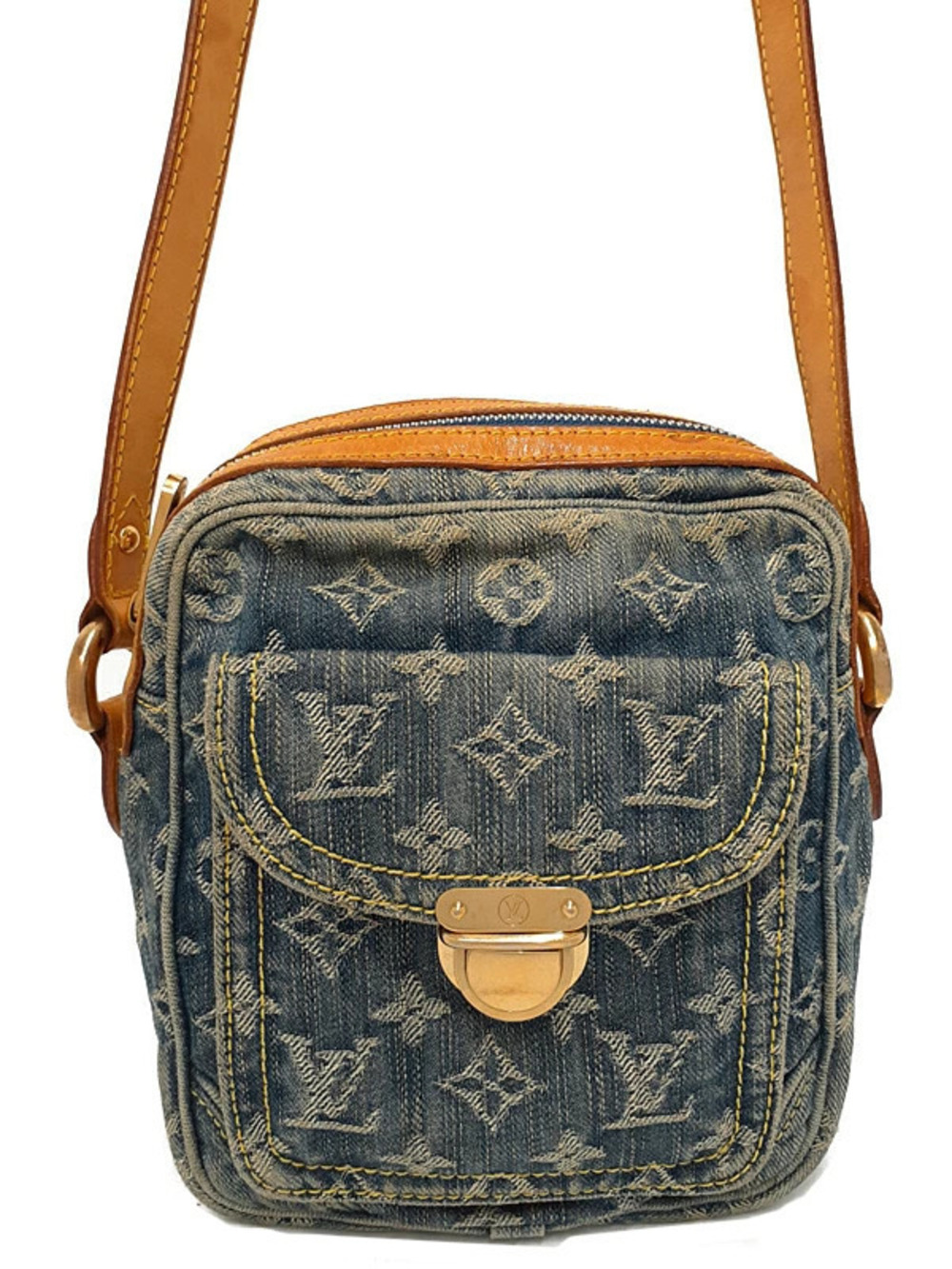 Louis Vuitton Monogram Denim Camera Bag Shoulder